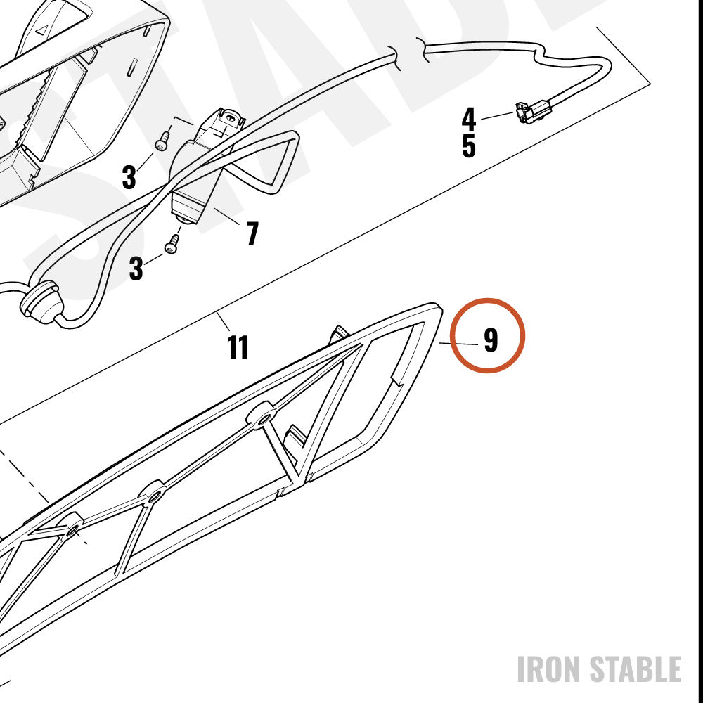Harley-Davidson Bracket, Lic Pl, Gasket