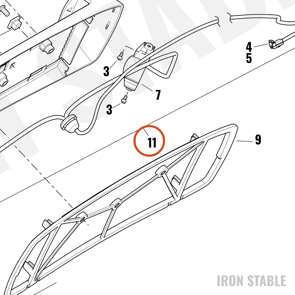 Harley-Davidson Light, Lic Pl, Assembly