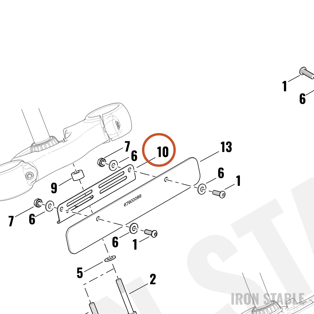 Harley-Davidson Bracket, Lic Pl, Front