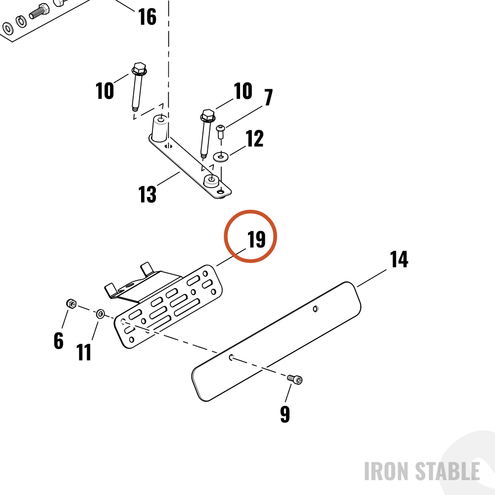 Harley-Davidson Bracket, Lic Pl, Front