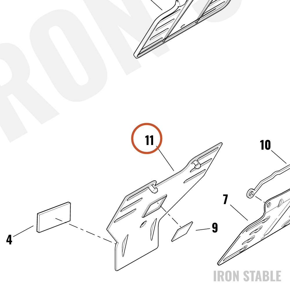 Harley-Davidson Bracket, Refl Mt, Hdi