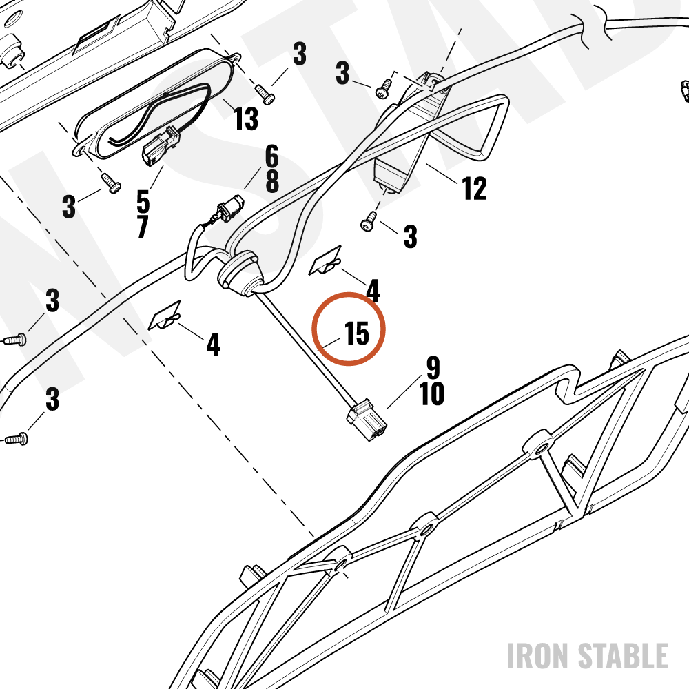 Harley-Davidson Light, Lic Pl, Harness