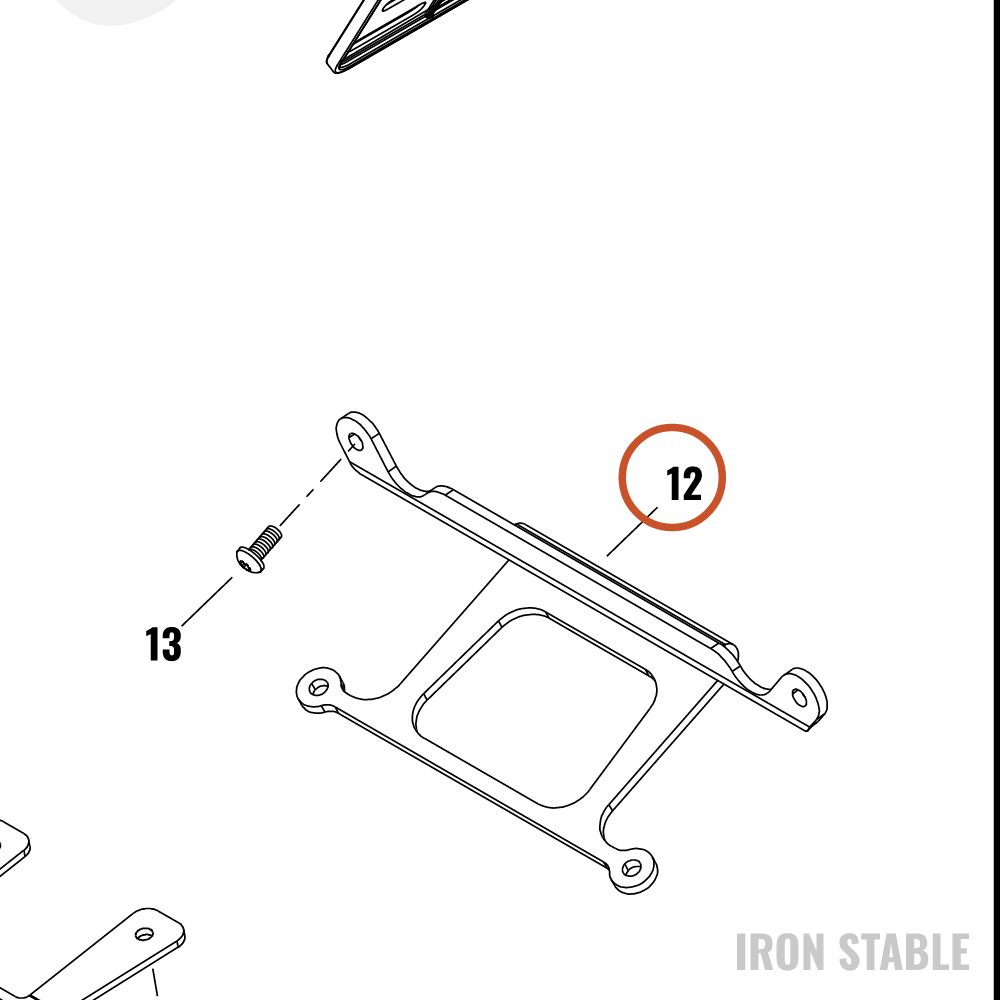 Harley-Davidson Bracket, Lic Pl, Id Fr