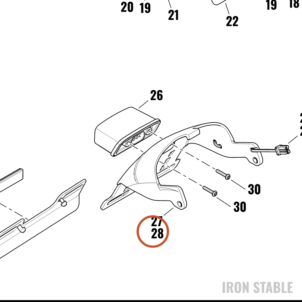Harley-Davidson Bracket, Lic Pl, Can
