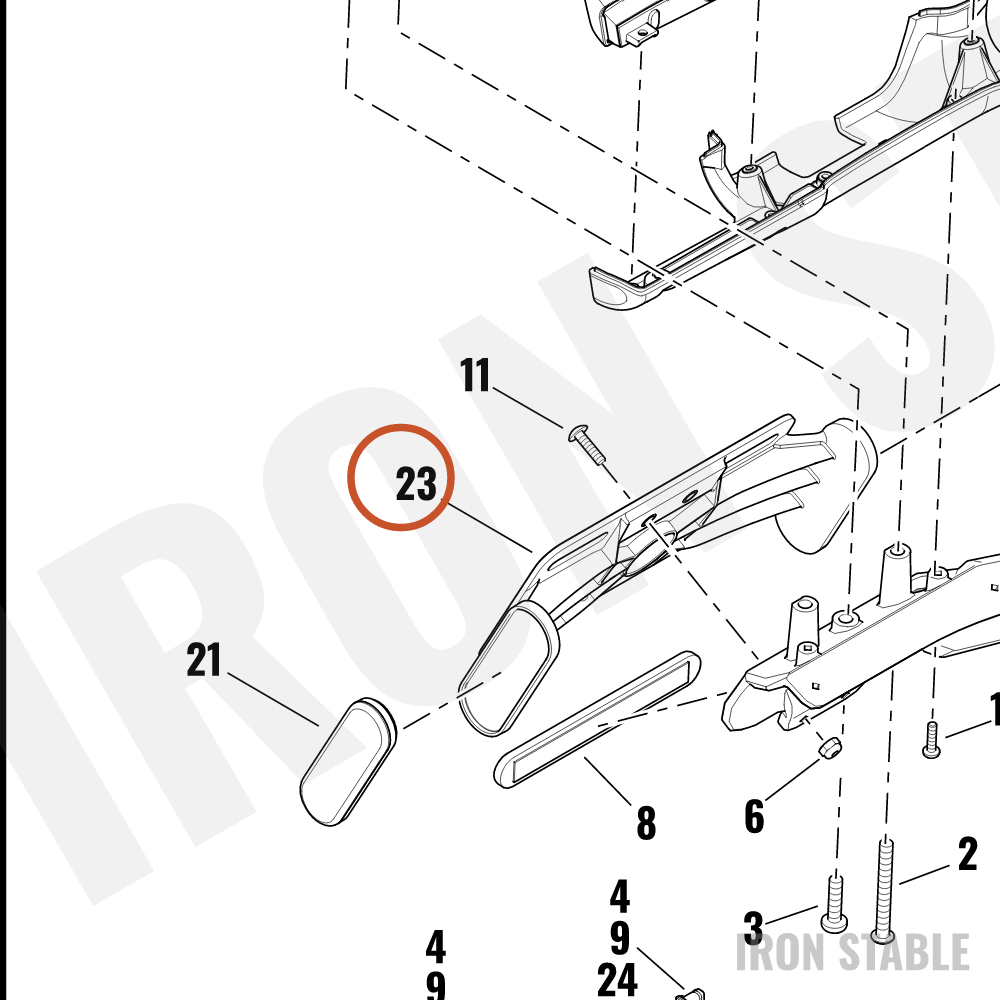 Harley-Davidson Bracket, Lic Pl, Rear, Molded