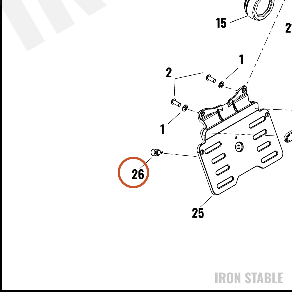 Harley-Davidson Holder, Lic Pl, Bumper
