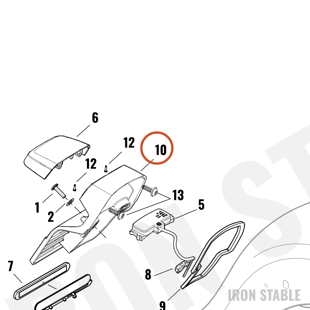 Harley-Davidson Holder, Lic Pl, Bracket