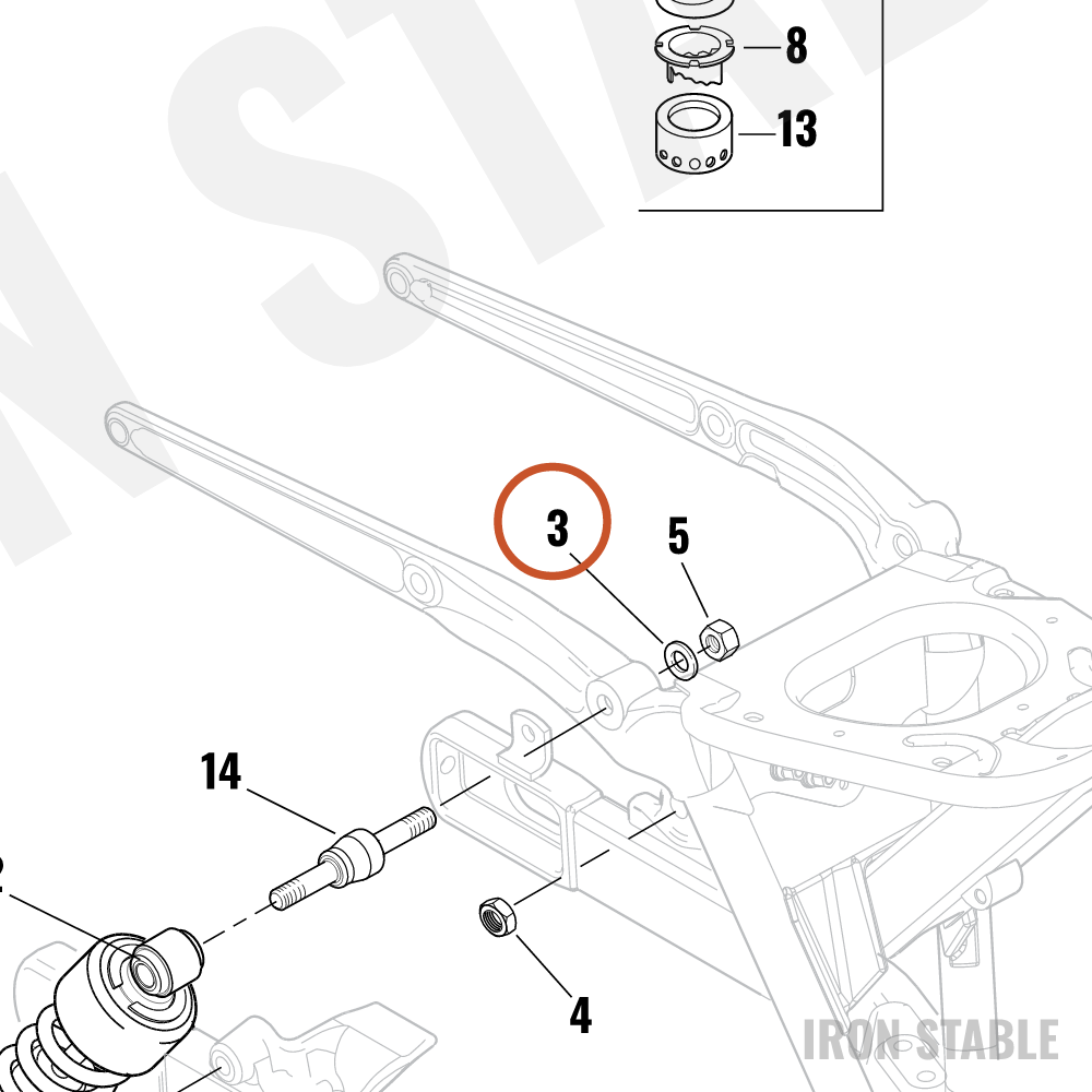 Harley-Davidson Washer, Hardened