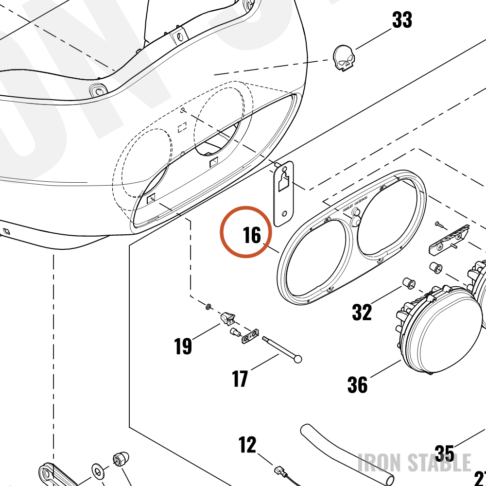 Harley-Davidson Trim, Dual Hdlamp
