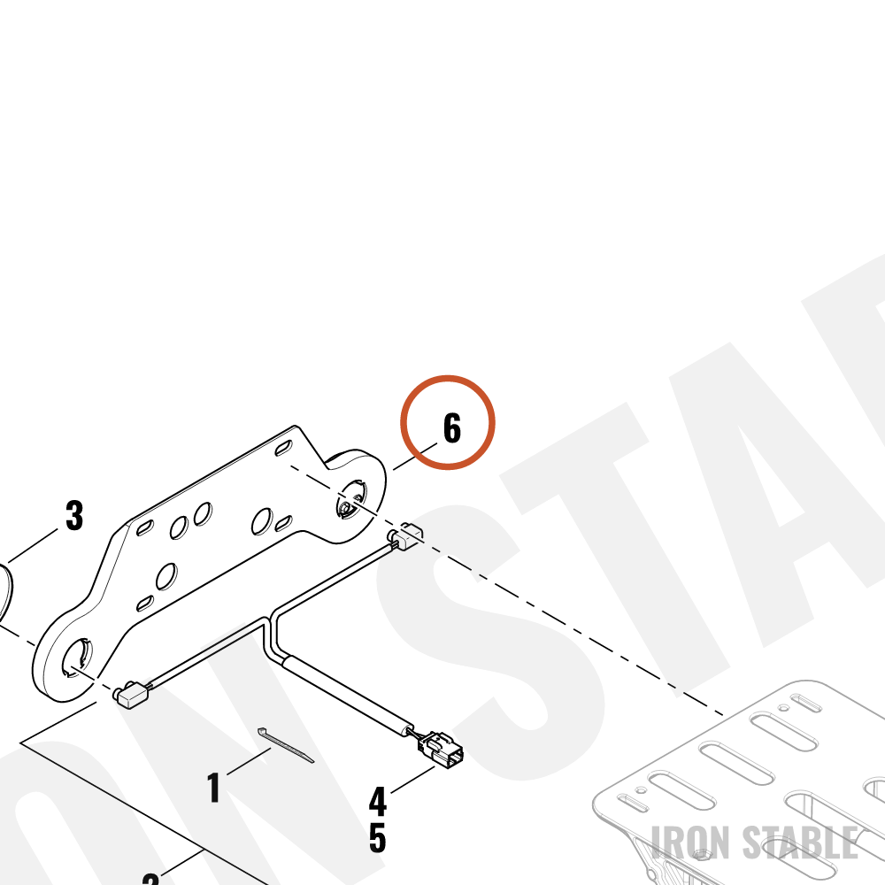 Harley-Davidson Bracket, Rr Marker Lite