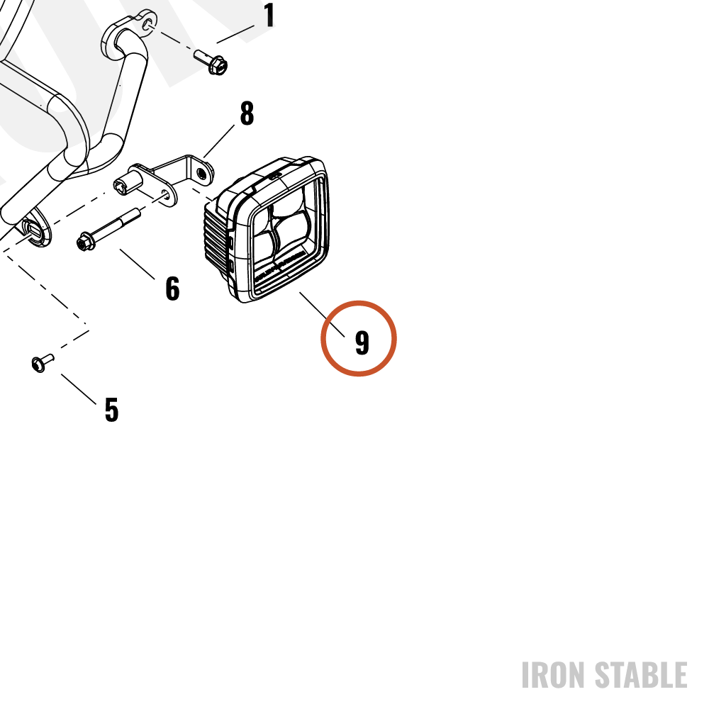 Harley-Davidson Light, Fog, Aux, Assembly, Rht