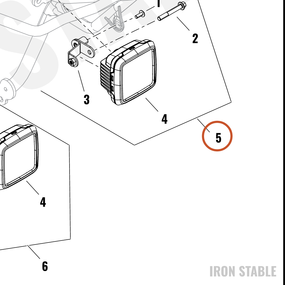 Harley-Davidson Light, Fog, Aux, Assembly, Lft