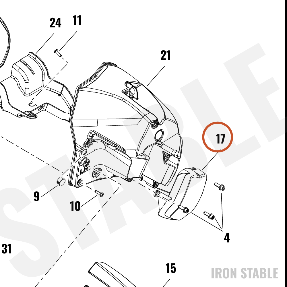 Harley-Davidson Light, Fog, Lh