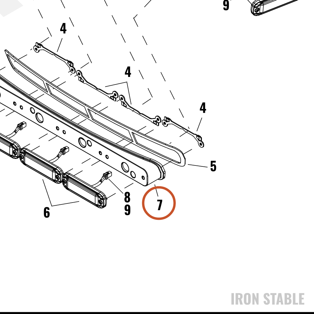Harley-Davidson Light, Emer, Mount, Rear