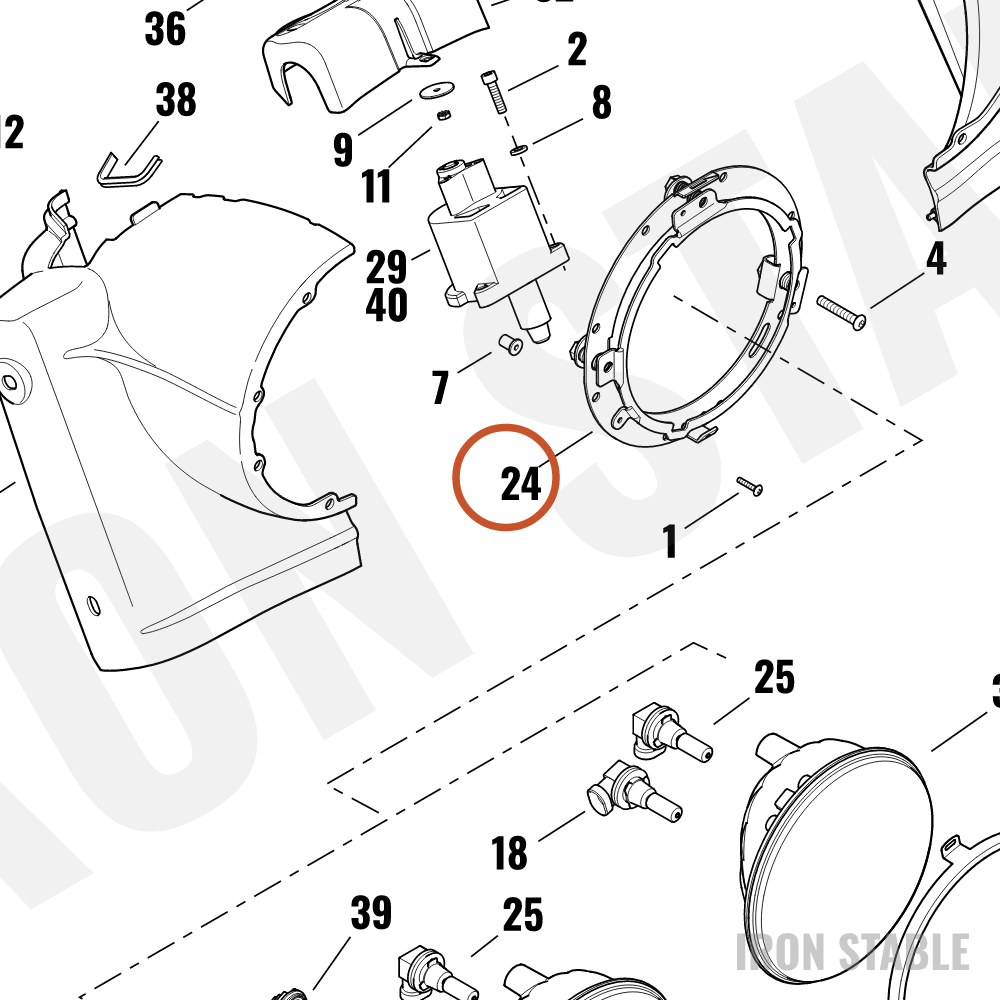 Harley-Davidson Mounting Ring Assembly