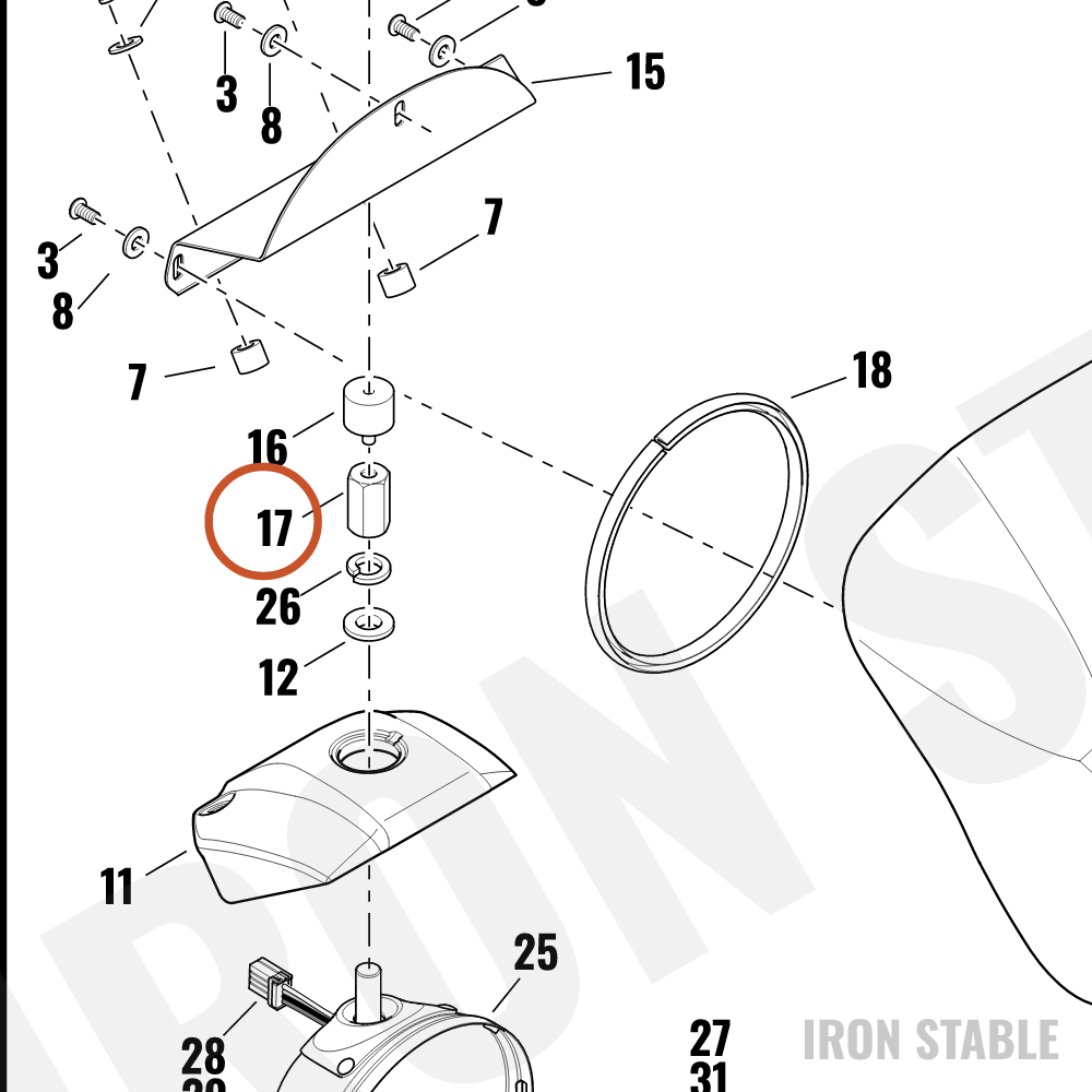 Harley-Davidson Spacer