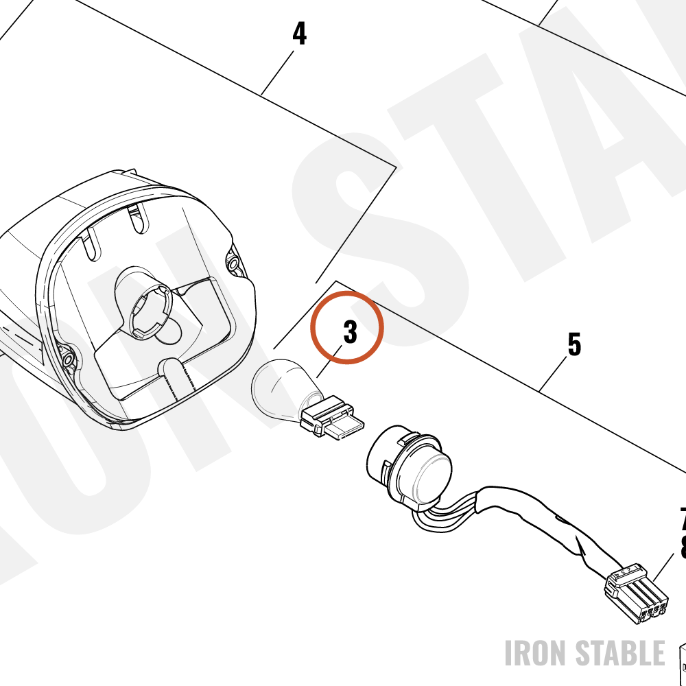 Harley-Davidson Bulb, Wedge Base, 3157k