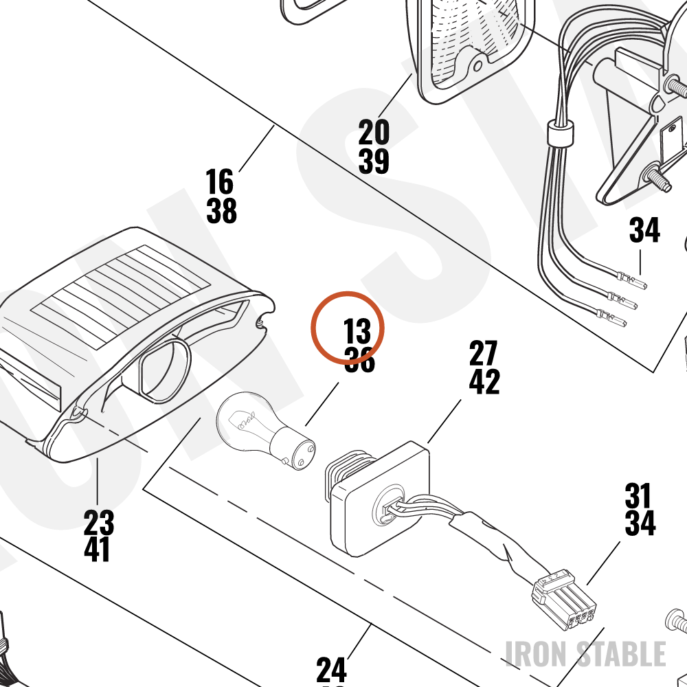 Harley-Davidson Bulb, Wedge Base, 3157k