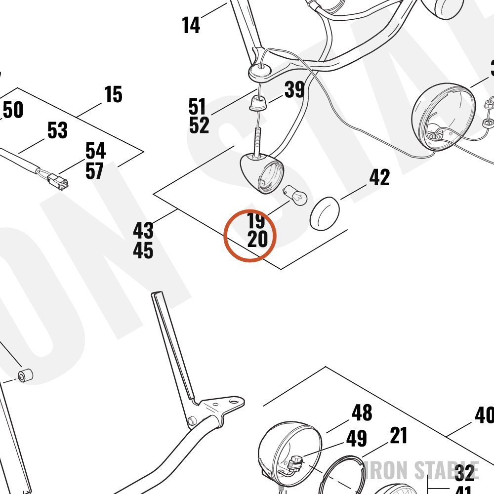 Harley-Davidson Bulb, Stanley/Candlepower, #198