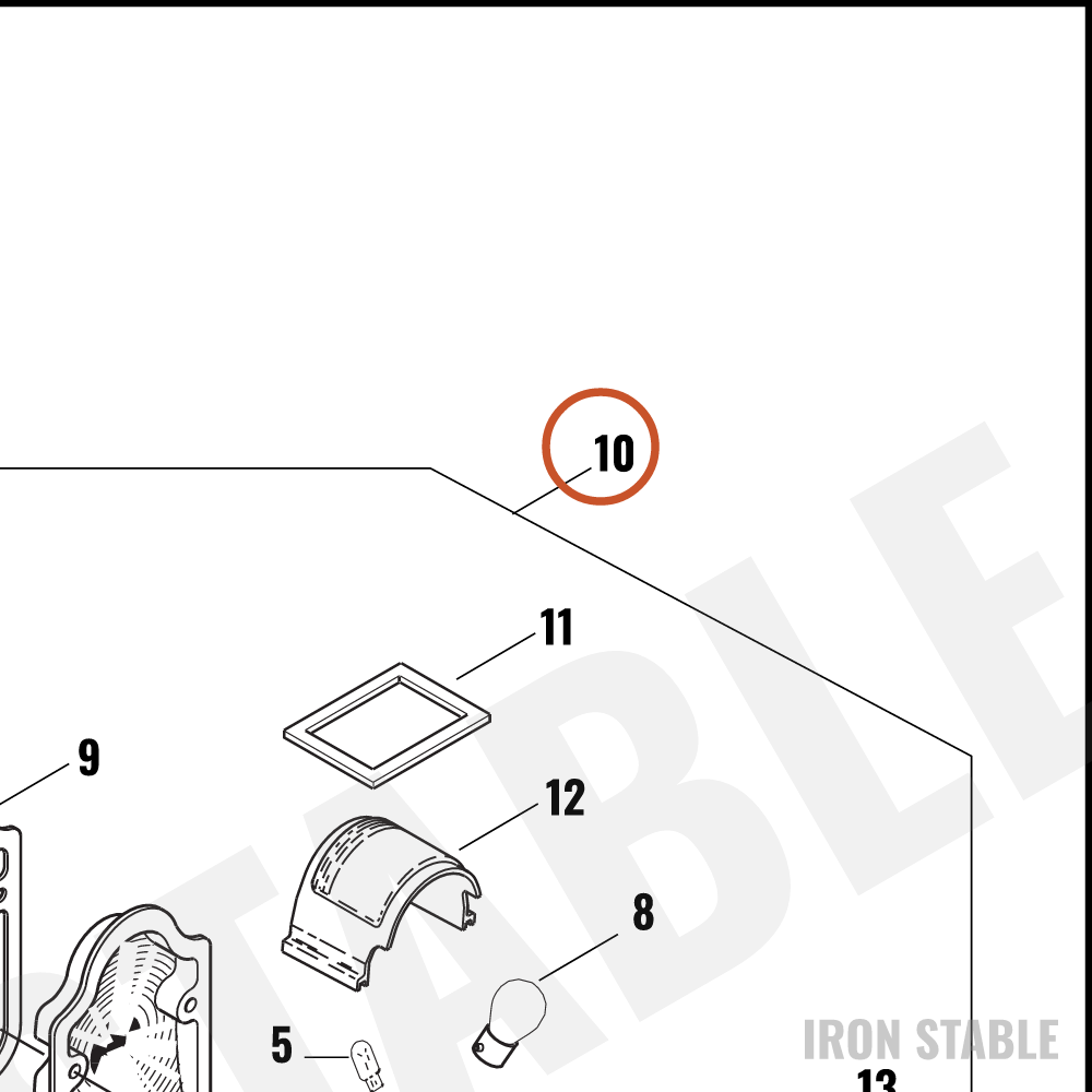 Harley-Davidson Taillight, X