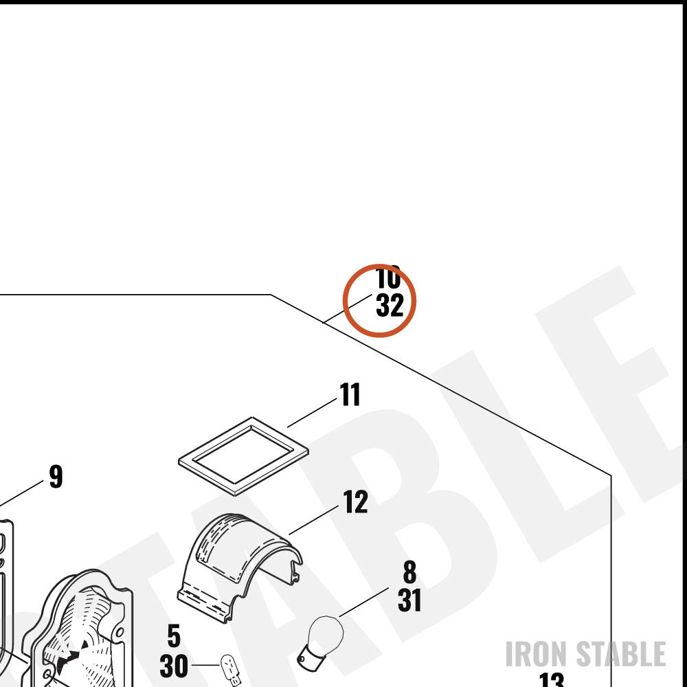 Harley-Davidson Taillight, X