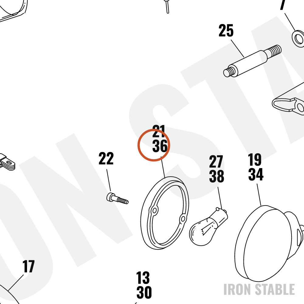 Harley-Davidson Lens, Rr/Hdi