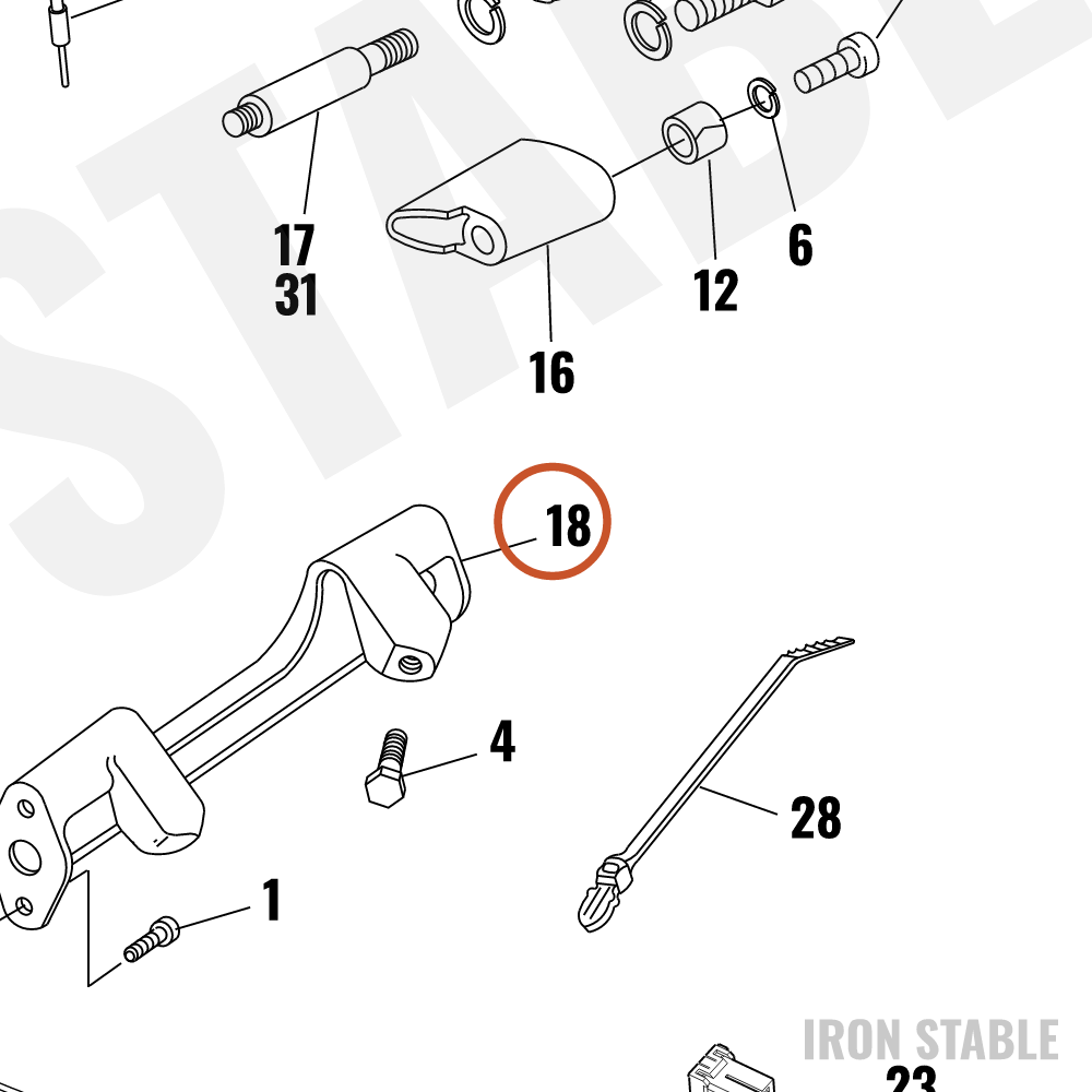 Harley-Davidson Mount, Rr Drc'tnl