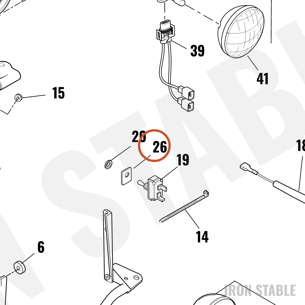 Harley-Davidson Label, Dashpanel, Spotlite