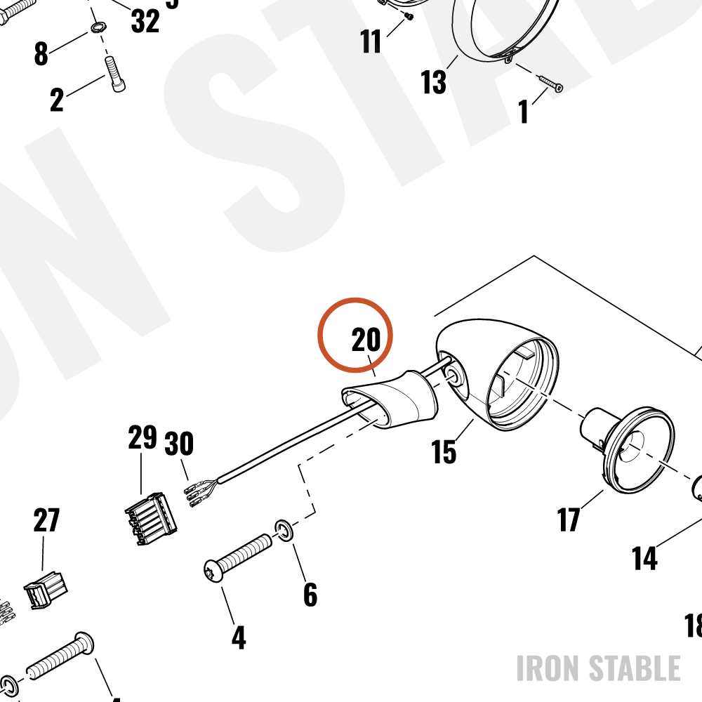 Harley-Davidson Turnsignal, Housing