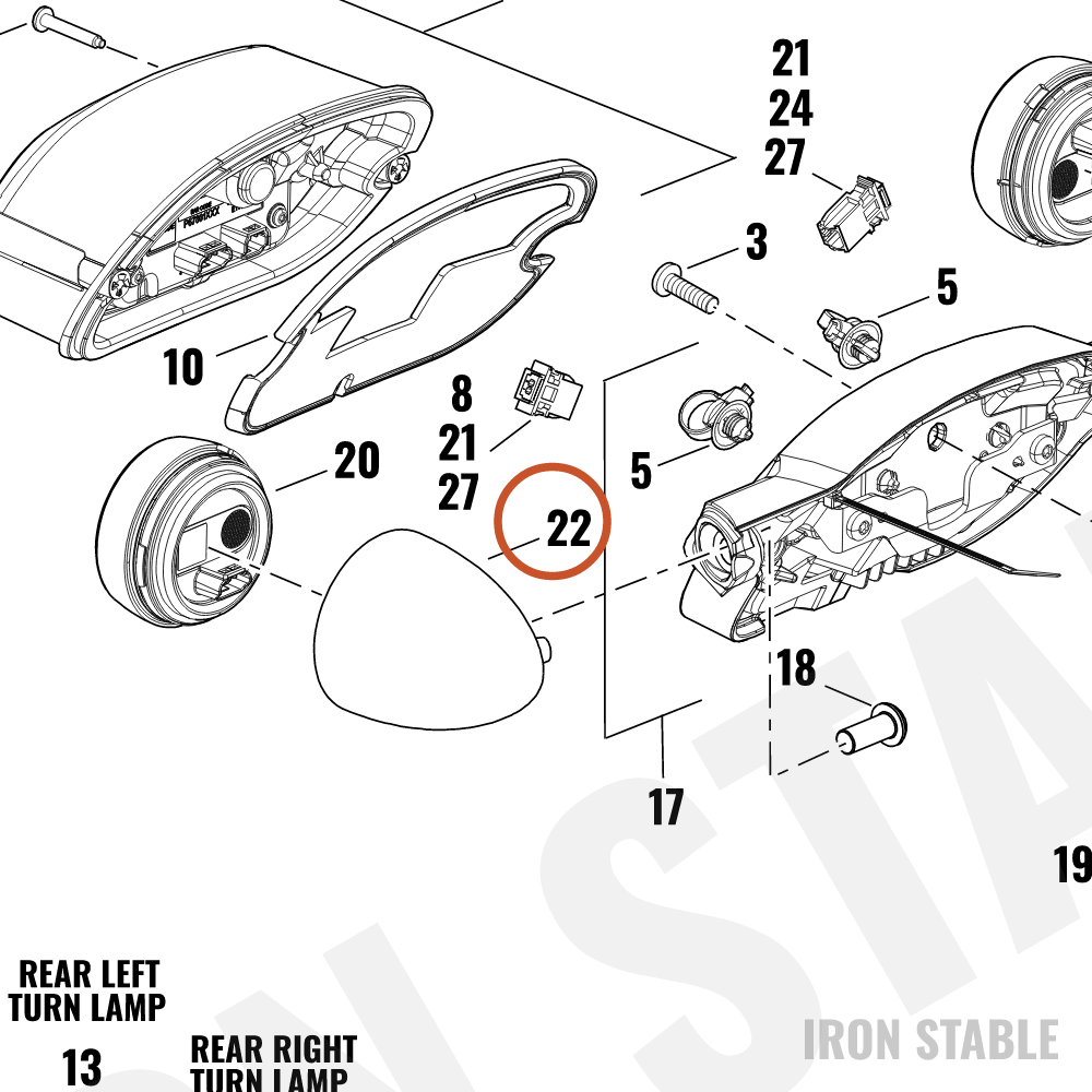Harley-Davidson Turnsignal, X