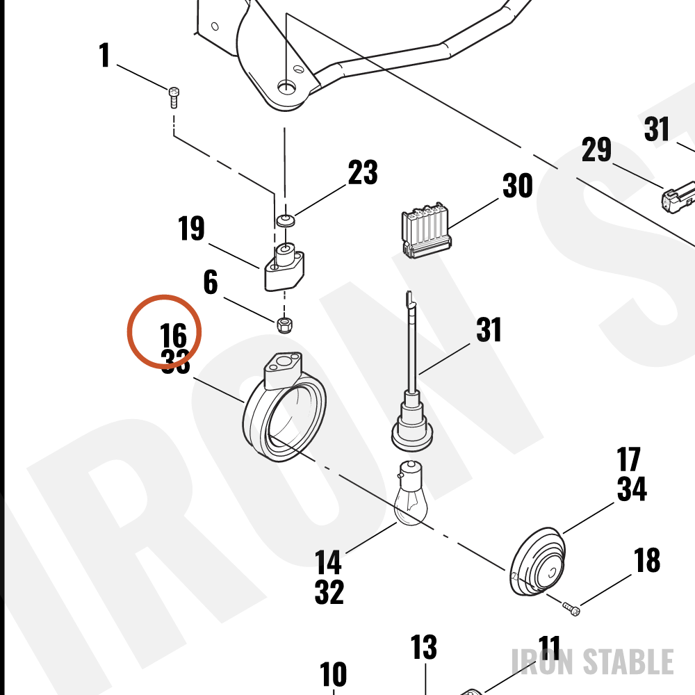 Harley-Davidson Sub-Assembly, Front Drctnl/Dom