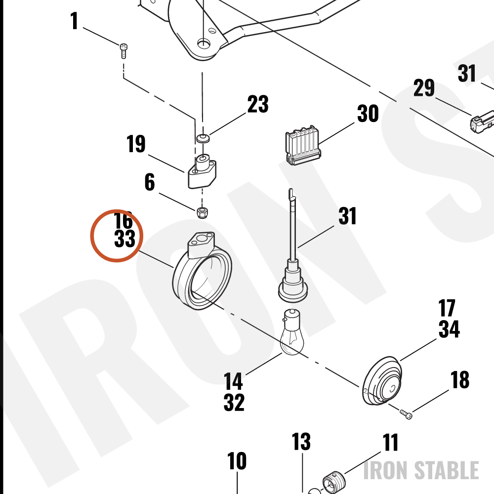 Harley-Davidson Lamp, Drctnl Assembly