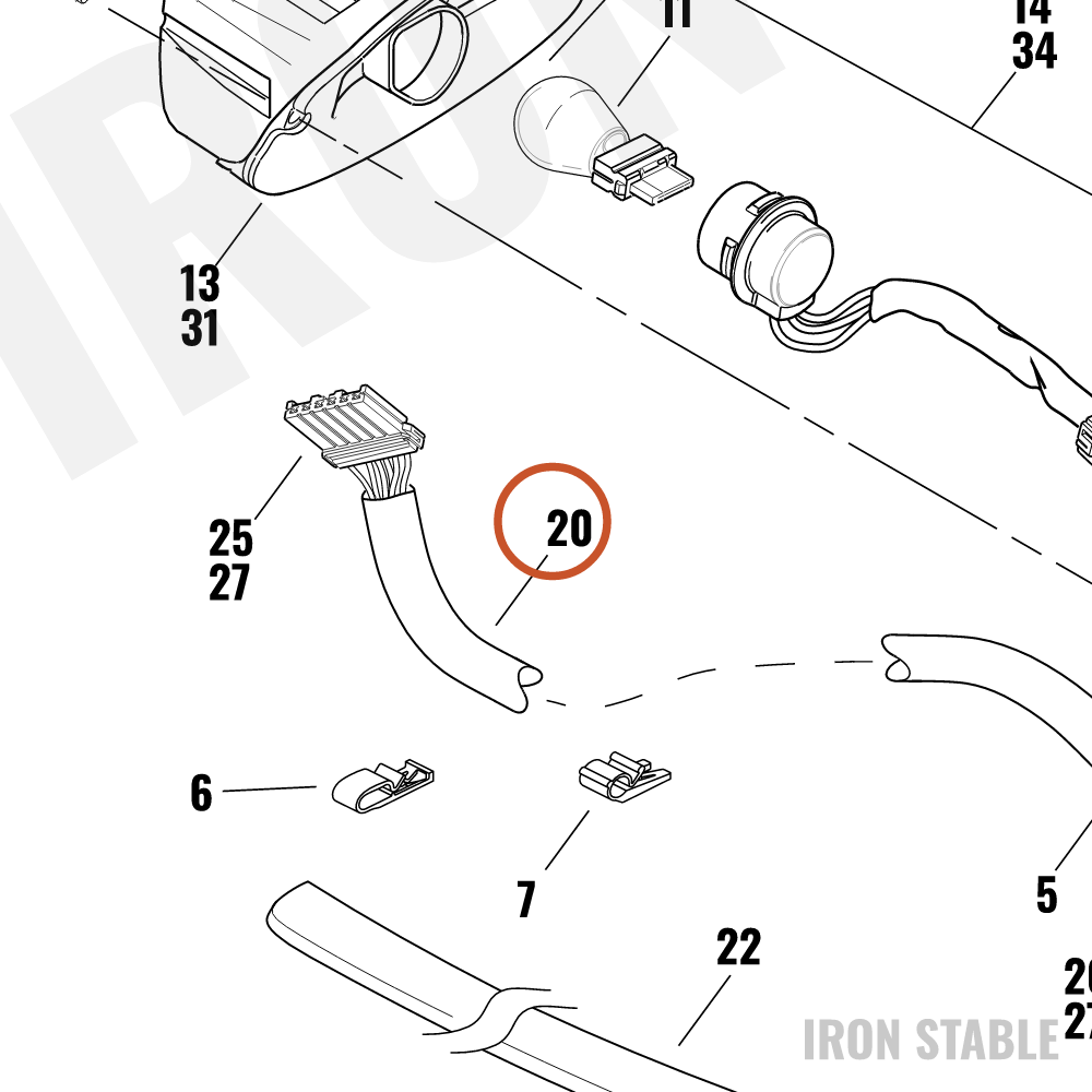 Harley-Davidson Harness, Rr Liting
