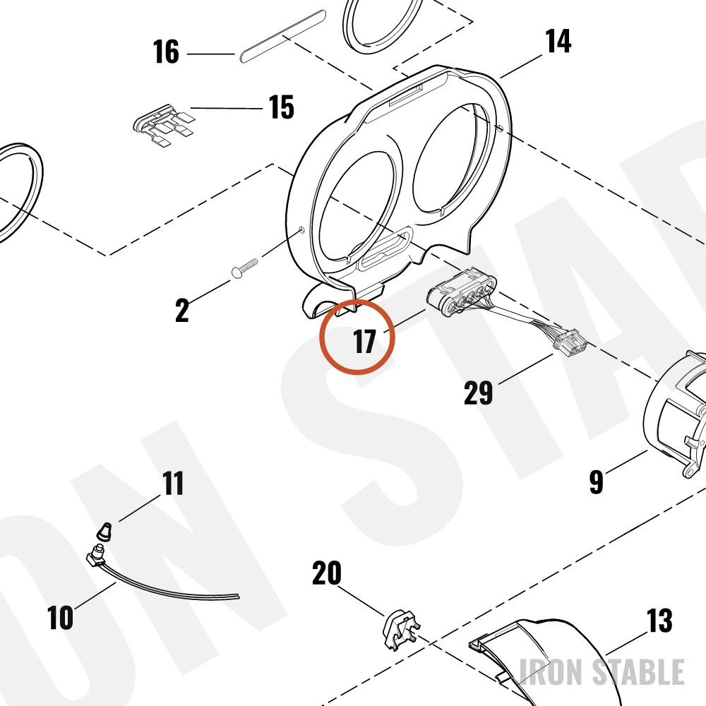 Harley-Davidson Indicator Lamp Assembly