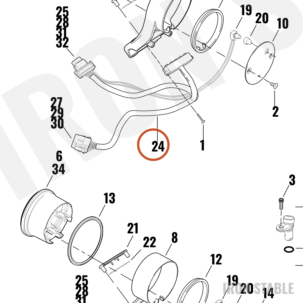 Harley-Davidson Instr Harness Assembly