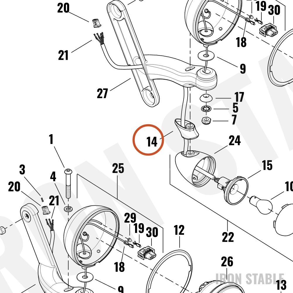 Harley-Davidson Turnsignal, X