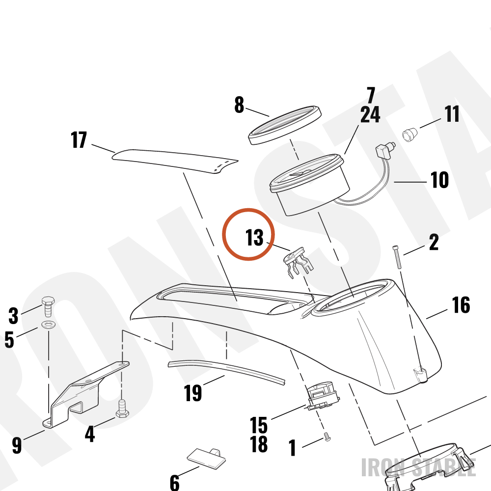 Harley-Davidson Bezel, Indi-Lite