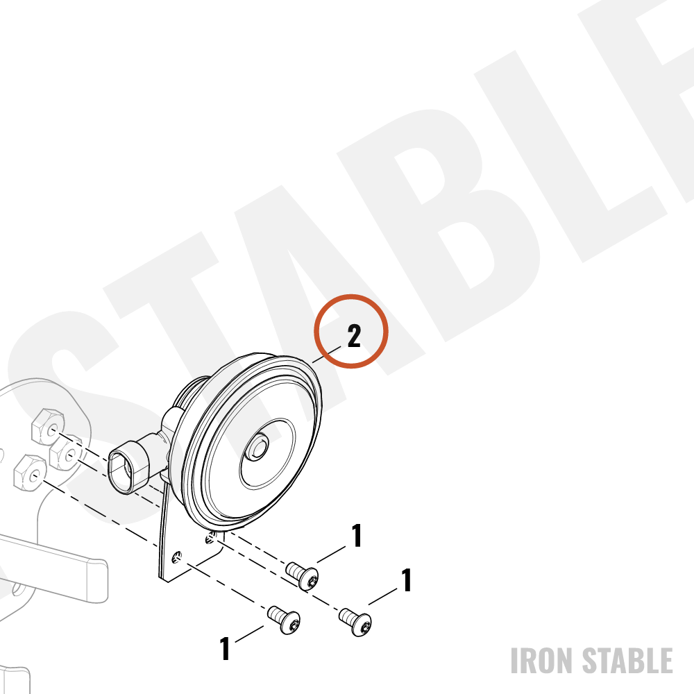 Harley-Davidson Sub-Assembly, Horn, Disc, Seal Conn