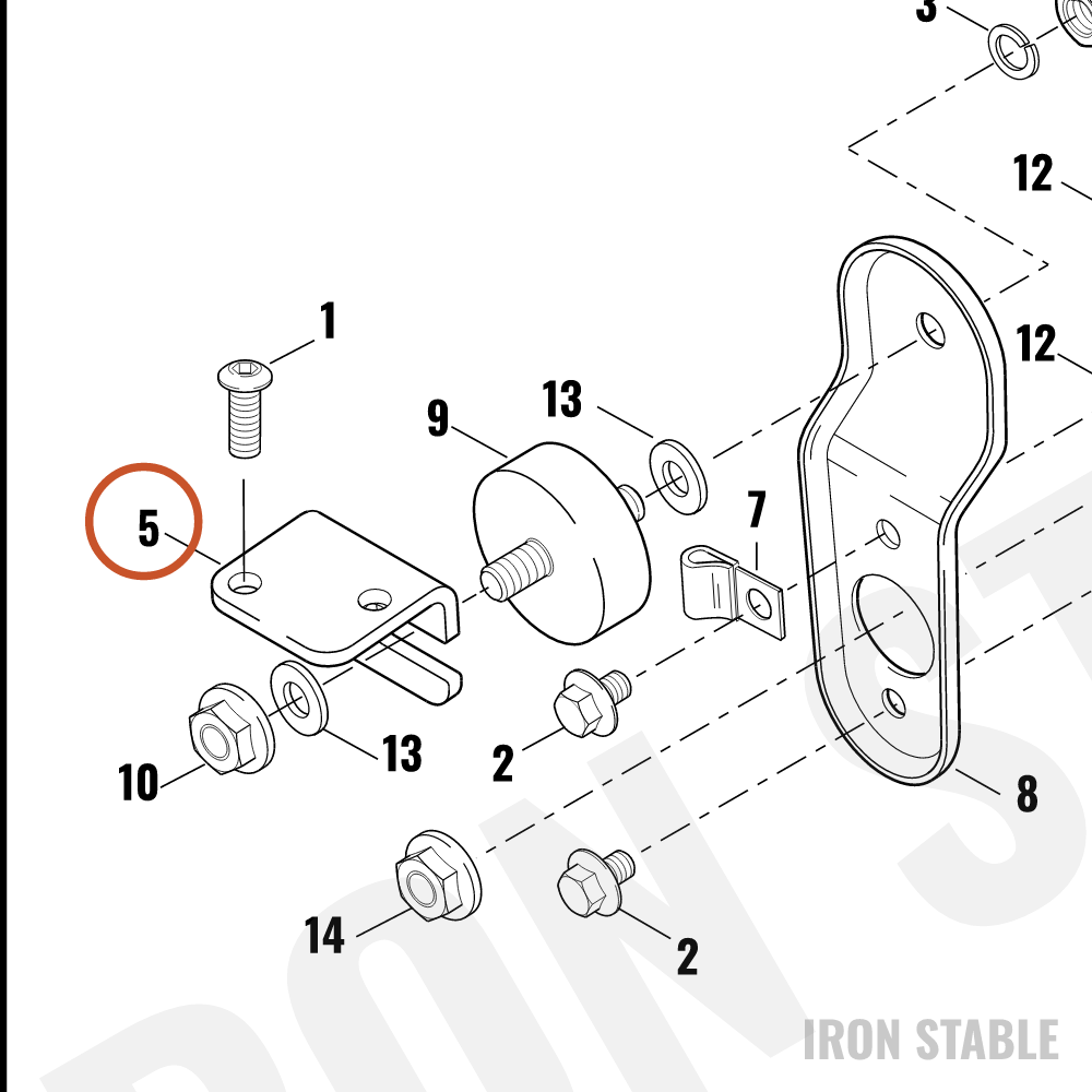 Harley-Davidson Bracket, Horn