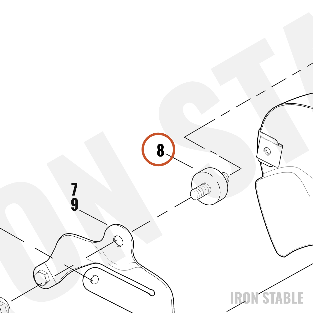 Harley-Davidson Mount, Rubber, Elec Horn