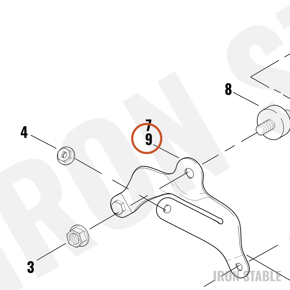 Harley-Davidson Bracket, Horn Mnt-To-Horn & Cov
