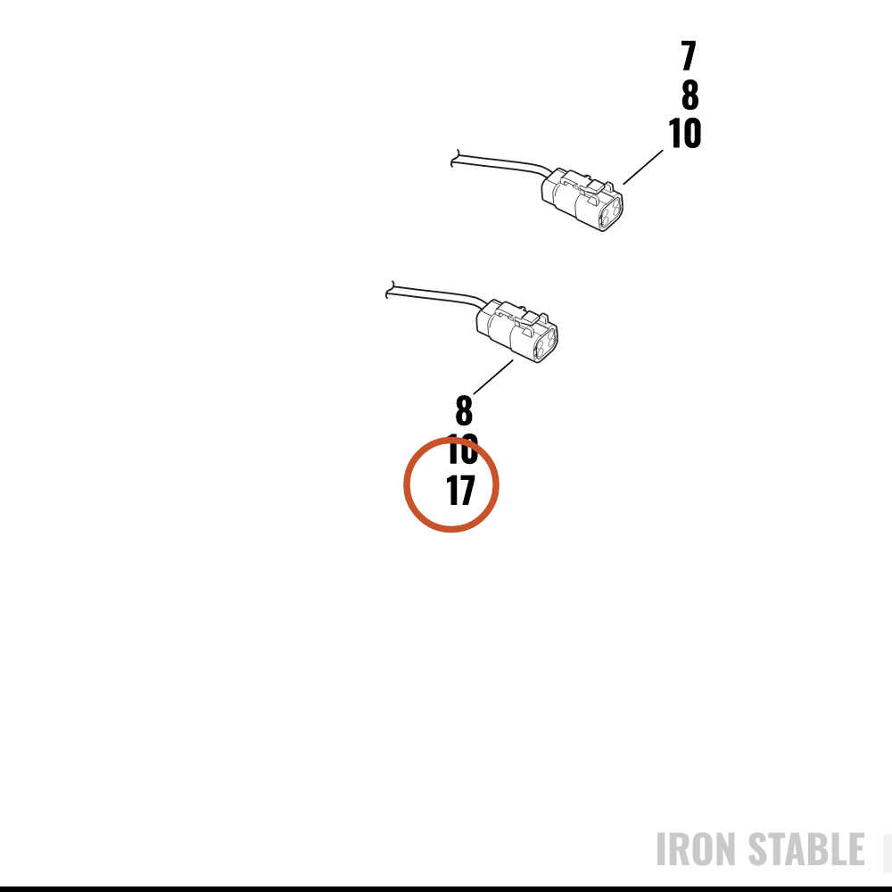 Harley-Davidson Connector, 4-Way Socket, Gray
