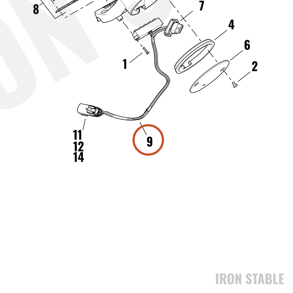 Harley-Davidson Wire Harness, Instrument