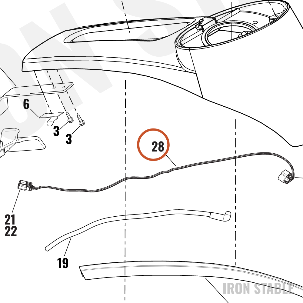 Harley-Davidson Wire Harness, Console