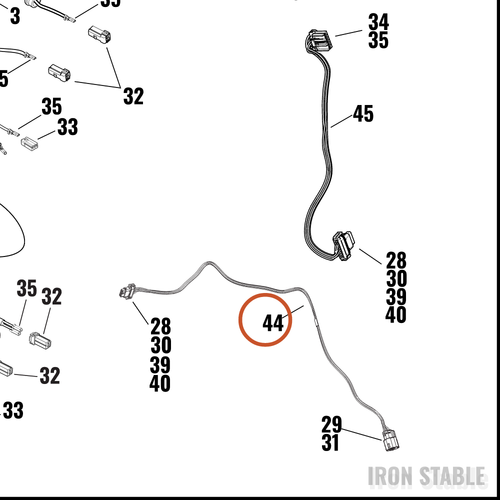 Harley-Davidson Wire Harness, Rr Liting