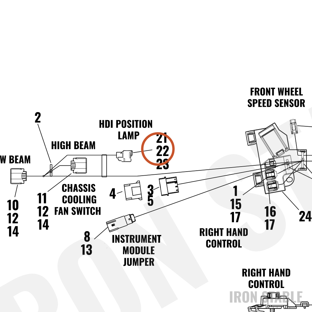 Harley-Davidson Terminal, Socket, #16-18awg(Po)