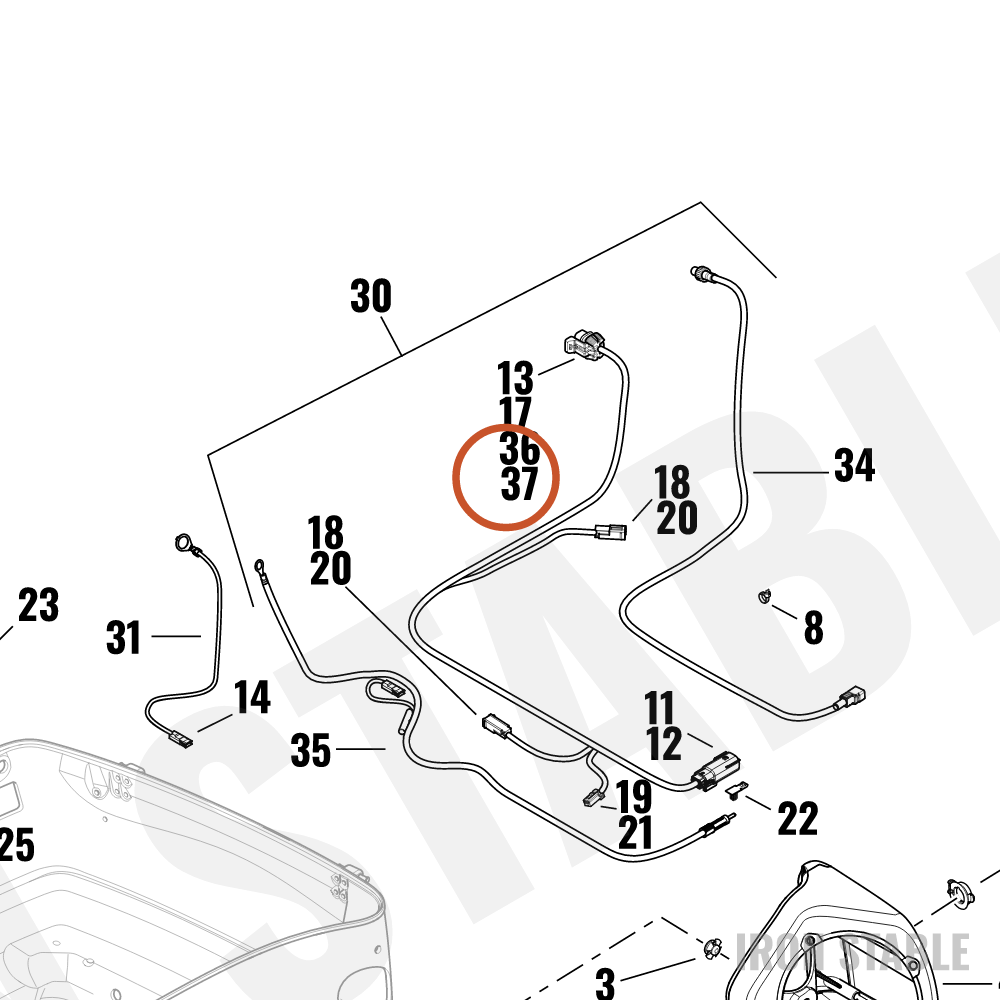Harley-Davidson Lock, Secondary, 5-Way(Po)