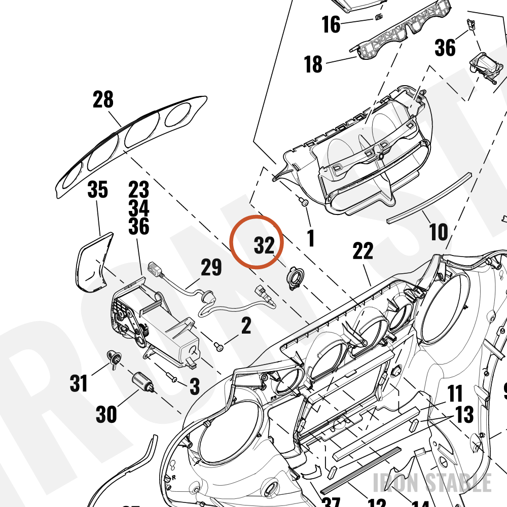 Harley-Davidson Weather Cap Assembly, Din(Po)