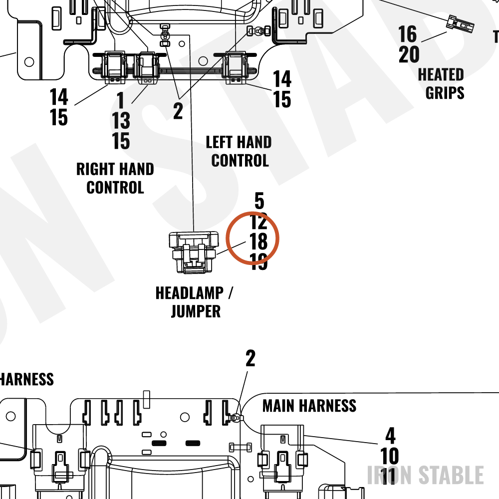 Harley-Davidson Connector, 4-Way Socket(Po)