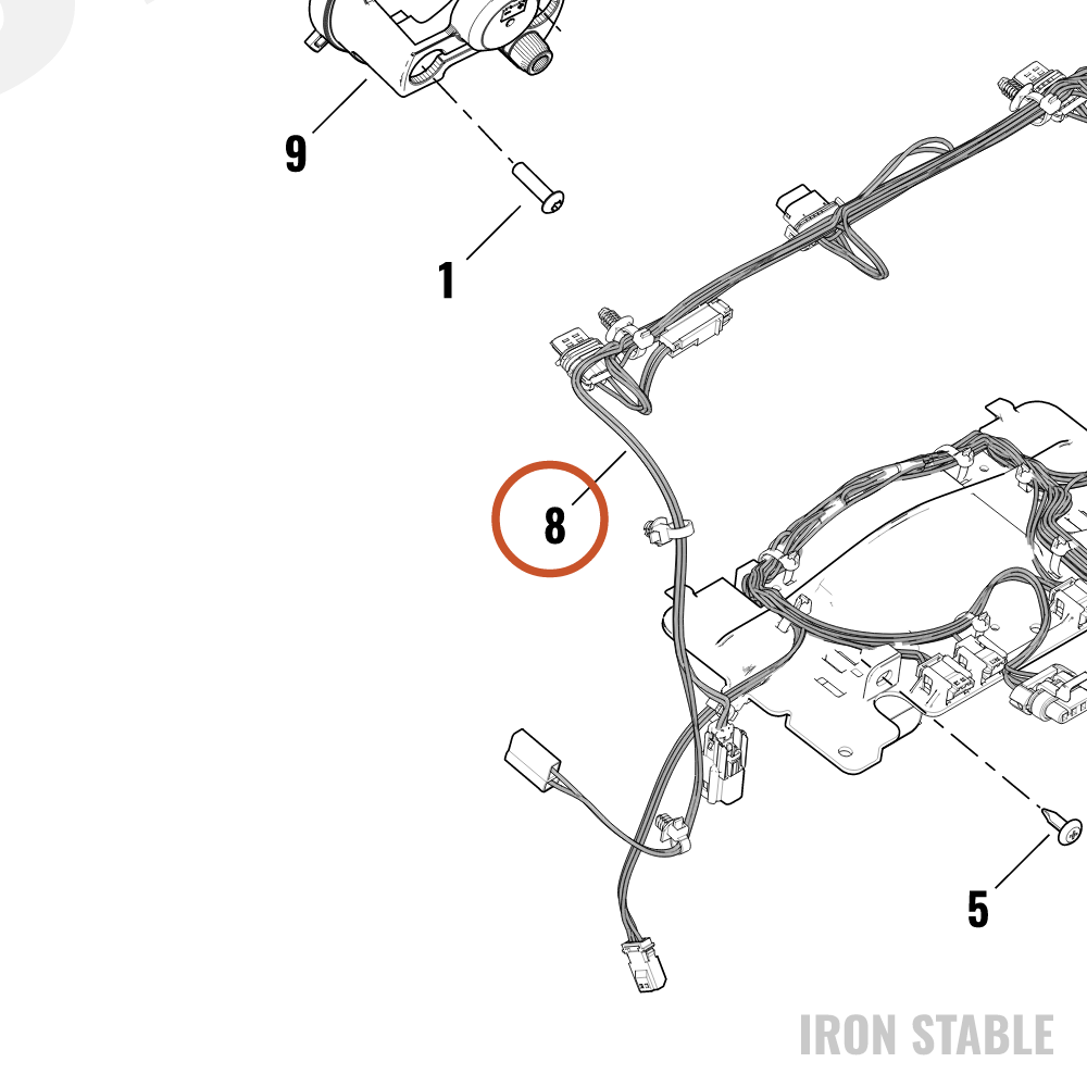 Harley-Davidson Wire Harness, Fairing